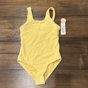 NWT GB girls yellow one piece size 8